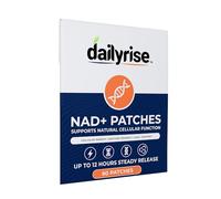 NAD+ with NMN & Trans-Resveratrol - 60 Transdermal Patches | Fabric, Plant-Based Formula for Daily Energy, Vitality & Longevity Support | Easy Routine Alternative - Dailyrise