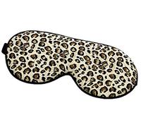 nadamuSun Eye Mask Best Natural Pure Mulberry Silk Sleep Mask Super Soft Eye Mask for for Men & Women (Leopard)