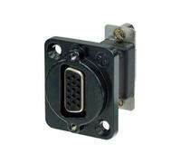 NADB15FF-B D-sub Feedthrough 15p Black F-f