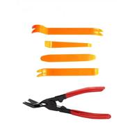 NADCFN Bush Removal Install Tool 4pcs/Set Portable Car Panel Removal Tool Kit Nail Puller Radio Audio Door Pry Repair Clip Trim Dash Installer Hand Bushing Tools(E)