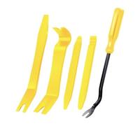 NADCFN Bush Removal Install Tool 5PCS Auto Dismantle Tools Kit - Easy-to-Use Plastic Pry Tool Set For Car Door Clips, Radio Panels & Audio Repair Bushing Tools(5pcs-yellow)