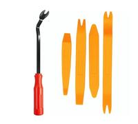 NADCFN Bush Removal Install Tool Plastic Auto Dismantle Tools Kit Car Radio Door Clip Panel Trim Dash Audio Removal Installer Pry Refit Set Bushing Tools(Yellow 4PCS)