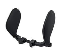NADCFN Car Seat Pillow Car Neck Headrest Pillow Cushion Car Seat Memory Foam Pad Sleep Side Head Telescopic Support On Cervical Spine Car Neck Pillows(Black Fabric)