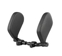 NADCFN Car Seat Pillow Car Neck Headrest Pillow Cushion Car Seat Memory Foam Pad Sleep Side Head Telescopic Support On Cervical Spine Car Neck Pillows(Black Leather)
