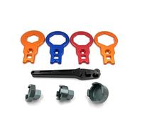 NADCFN Flywheel Puller Motorcycle Fork Cap Wrench and Sleeve Fit for KYB SHOWA WP Front Shock Absorber Removal Repair Tool 50/49/35mm Spanner Flywheel Tools(1 Kit)