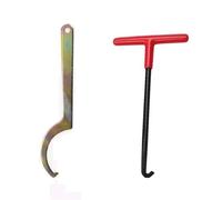 NADCFN Flywheel Puller Universal Motorcycle Repair Tools Y-Type Inertia Flywheel Wrench T Shaped Spring Hooks C Spanner Shock Absorber Flywheel Tools(Package A)