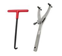 NADCFN Flywheel Puller Universal Motorcycle Repair Tools Y-Type Inertia Flywheel Wrench T Shaped Spring Hooks C Spanner Shock Absorber Flywheel Tools(Package C)