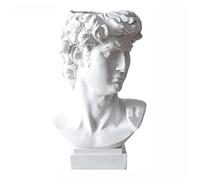 NADCFN Home Decor Statue Sculpture Pen Holder David Resin Portrait Flowerpot Vase Art Craft Garden Decor Decorations(L)