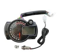 NADCFN Speedometer Universal LCD Digital Motorcycle Odometer Speedometer Fit For KOSO Meter Instrument Adjustable MAX 299KM/H 7colors Dashboard Instrument Assembly