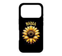 Nadia Beautiful Sunflower Design for Girls Name Nadia Case for iPhone 17 Pro