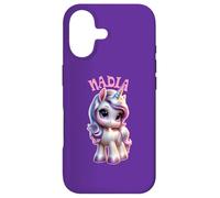Nadia Cute Unicorn Design for Girls Name Nadia Case for iPhone 17