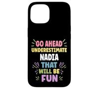 NADIA Personalized Women's Gift Custom NADIA Case for iPhone 15