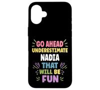 NADIA Personalized Women's Gift Custom NADIA Case for iPhone 16 Plus
