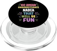 NADIA Personalized Women's Gift Custom NADIA PopSockets PopGrip for MagSafe