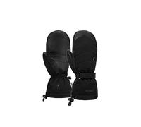 Nadia R-TEX® XT mittens with wrist strap and down insulation and waterproof membrane, very warm ski gloves, snow gloves, black, 8