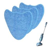 Nadiaen 3 Pack Mops Steam Mop Pads Steam Mop Pads Replacement Parts Machine Washable Microfiber Cleaning Pad Compatible with Vax Compatible with S-86-Sf-Cc S7 S7-A S2 S2s S2st (Blue)