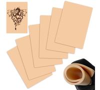Nadiaen 3mm Professional Double Sided Tattoo Practice Skin - 4PCS Silicone Exercise Fake Skin for Beginners and Artists (19 x 14 cm)