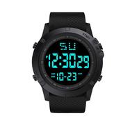 Nadiaen Digital Watch, Mens Digital Watch, Referee Sports Digital Watches, Waterproof Digital Wrist Watches with LED Light Alarm Calender Stopwatch for Men(Black)