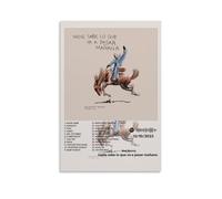 Nadie Sabe Lo Que Va A Pasar Mañana by Bad Bunny Poster Canvas Oil Painting Canvas Art Poster Home Hanging Painting Bar Art Interior Wall Decoration PosterUnframe-style08x12inch(20x30cm)