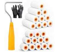 Nadinsta 27pcs Mini Foam Paint Roller, 5.1 Inch/2 Inch Small Foam Rollers