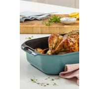 Nadiya Hussain by Prestige Cast Aluminium Roaster with Induction Base, Non Stick Prestige Green One Size