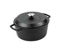 Nadiya x Prestige Cast Iron Casserole, 4.5L, Black