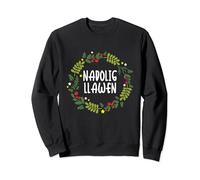 Nadolig Llawen Welsh Christmas Wreath Xmas Wales Sweatshirt
