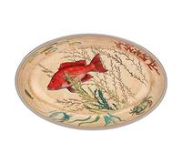 Nador Sea Life Set 2 Oval Plates 100% Melamine 24X15 Cm in Gift Box