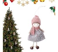 Nadsrpn Angel Ornaments for Christmas Tree Plush, Angel Doll Christmas Ornament, Festive Pendant for Holiday Celebration Home Door Party Window Indoor Family