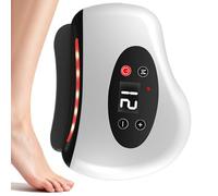Nadsrpn Foot Massager Machine | Heated 12-Level Adjustable - Foot Massage Scraper with Red Light - for Leg Back Arm Face Home Daily Travel Spa Men Women