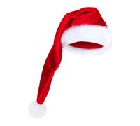 Nadsrpn Santa's Hat 29.5 Inch Long - Soft Velvet Christmas Hats Adults | Headwear Costume Accessories for Celebration New Year Carnival Stage Performance Festival Winter Holiday Masquerade