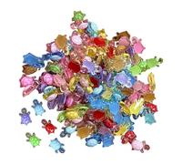 Nadsrpn Tiny Turtles Figurines, Set of 100 Glow In Dark Little Turtle Statue, Tiny Toys Small Resin Animals, Sea Turtles Sculpture Toys Sea Animal Theme Garden Landscape Decor