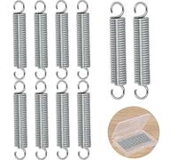 NADUSEP 10 Pcs SP 9600 Stainless Steel Extension Spring 1/4 Inch x 1-1/2 Inch Spring Extension 0.035 Inch Mechanical Extension Springs