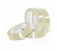 NAEEM SONS 4x Clear Cello Tape 24mm x 25m Heavy Duty Sticky Packaging Tape Crystal Clear Transparent Sticky Tape for Gift Wrap Christmas and Birthdays, Crafts, Packaging cellotape,(pack of 4)