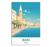 NAEGV 5D Diamond Art Kits Adults，Bari Italy DIY Diamond Painting Cross Stitch Full Drill Crystal Rhinestone Painting Embroidery Paintings 40x40cm