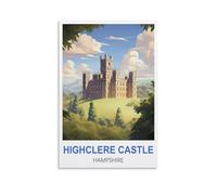 NAEGV 5D Diamond Art Kits Adults,Highclere Castle Hampshire DIY Diamond Painting Cross Stitch Full Drill Crystal Rhinestone Painting Embroidery Paintings 40x40cm