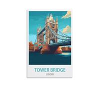 NAEGV 5D Diamond Painting Kits for Adults Beginners,Tower Bridge London DIY Diamond Art Kits Adults,5D Gem Art Craft Set for Leisure Time 40x40CM