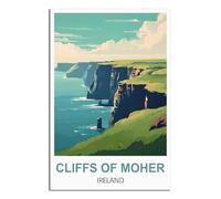 NAEGV 5D Diamond Painting Kits for Beginners，Cliffs of Moher Ireland Gem Art Crafts Diamond DIY Kits for Wall Decor Home Office Decoration 40x40cm