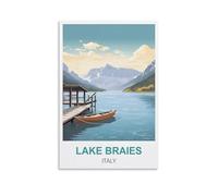 NAEGV 5D Diamond Painting Kits for Beginners,Lake Braies Italy Gem Art Crafts Diamond DIY Kits for Wall Decor Home Office Decoration 40x50cm