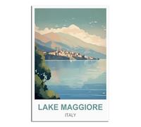 NAEGV 5D Diamond Painting Kits,Lake Maggiore Italy Diamond Decor Flower Full Drill, Diamonds Craft Embroidery Rhinestone for Home Wall Decor 40x40cm