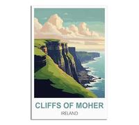 NAEGV 5D DIY Diamond Art Painting Kits，Cliffs of Moher Ireland Painting Kits for Adults, Diamond Art Kits 5D DIY Diamond Painting for Home Decor 40x40cm