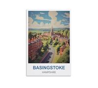 NAEGV 5D DIY Diamond Painting Art Kits,Basingstoke Hampshire Diamond Art Kits Art Pictures Perfect for Relaxation and Home Wall Decor 40x40cm