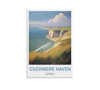 NAEGV 5D DIY Diamond Painting Art Kits,Cuckmere Haven Sussex Diamond Art Kits Art Pictures Perfect for Relaxation and Home Wall Decor 40x50cm