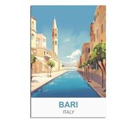 NAEGV Diamond Art Kits for Adults,Bari Italy 5D Diamond Painting Picturesfor Adults Children, Living Room,Office, Wall Decoration 50x60cm