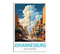 NAEGV Diamond Art Kits for Adults,Johannesburg South Africa 5D Diamond Painting Picturesfor Adults Children, Living Room,Office, Wall Decoration 30x40cm
