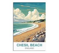 NAEGV Diamond Painting Kits Adults，Chesil Beach England 5D Round Drill Diamond Gem Art Painting Picture Arts Kits Craft for Home Wall Decor 30x40cm