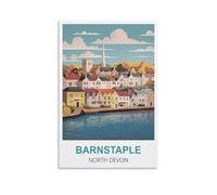NAEGV Diamond Painting Kits,Barnstaple North Devon 5D Diamond Arts Kits Adults DIY Full Round Drill Diamond Painting Picture Art for Home Decor 40x40cm