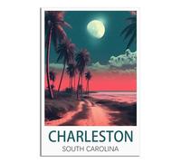 NAEGV Diamond Painting Kits,Charleston South Carolina 5D Diamond Arts Kits Adults DIY Full Round Drill Diamond Painting Picture Art for Home Decor 40x50cm