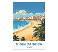NAEGV Diamond Painting Kits for Adults，Gran Canaria Spain Diamond Painting Full Kit, Diamond Painting Craft Rhinestone Cross Stitch Painting for Adults 50x60cm