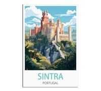 NAEGV DIY 5D Diamond Art Kits,Sintra Portugal Gem Cross Stitch for Adults Beginner, DIY Crystal Art Craft Home Wall Decor Birthday Holidays Gifts 40x50cm
